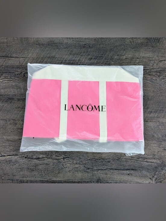 Lancome Handbags - LANCOME LC Lanconic Tote Bag S1 26 Pink/White Canvas 17"x12"x5" New In Package